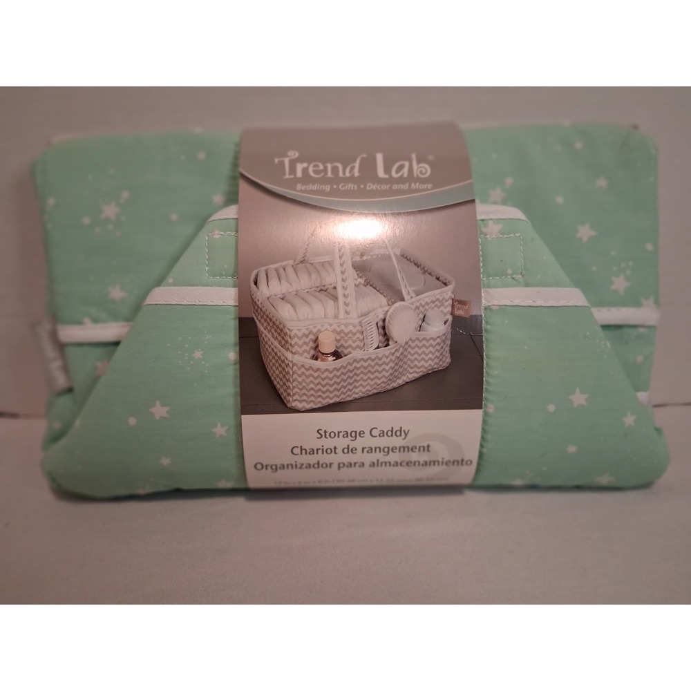 Trend Lab Green Whimsical Storage Caddy Nursery Diaper Organizer 8 Pockets New